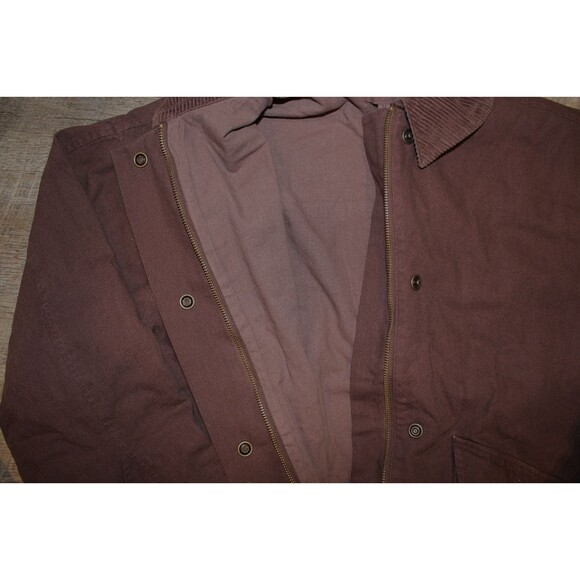 NWT MATE THE LABEL WOMEN'S COTTON CANVAS CHORE JACKET BROWN $220 - Picture 8 of 9